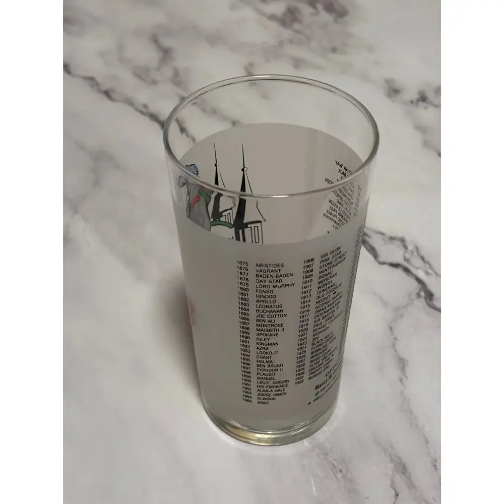 1990 Kentucky Derby Official 116 Churchill Downs Vintage Julep Glass Louisville